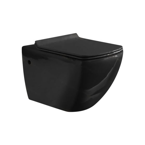 LT-WHT4035-CG-BL black wall-hung-toilets