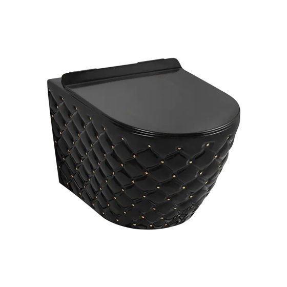 LT-WHT4040-GI-BLG black wall-hung-toilets