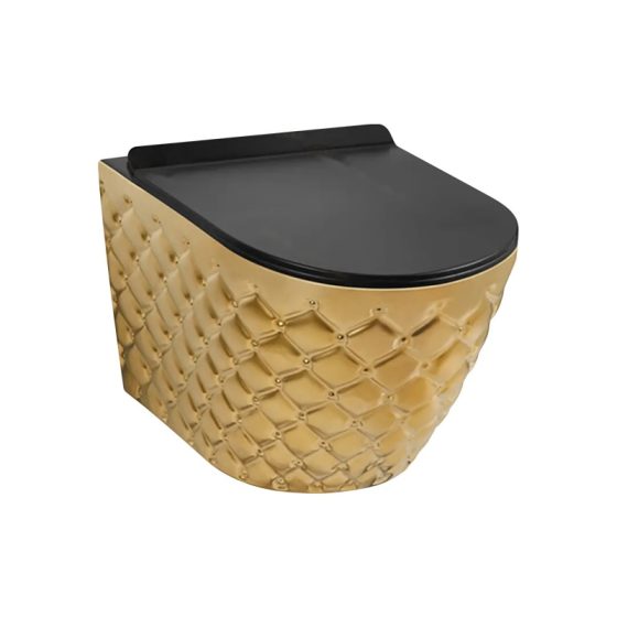 LT-WHT4040-GI-PGBL1 gold wall-hung-toilets