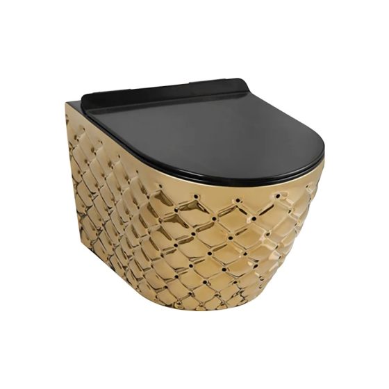 LT-WHT4040-GI-PGBL2 gold wall-hung-toilets