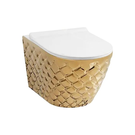 LT-WHT4040-GI-PGW1 gold wall-hung-toilets
