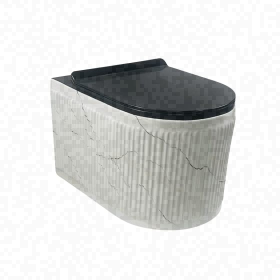 LT-WHT4041-DP-BW grey wall-hung-toilets