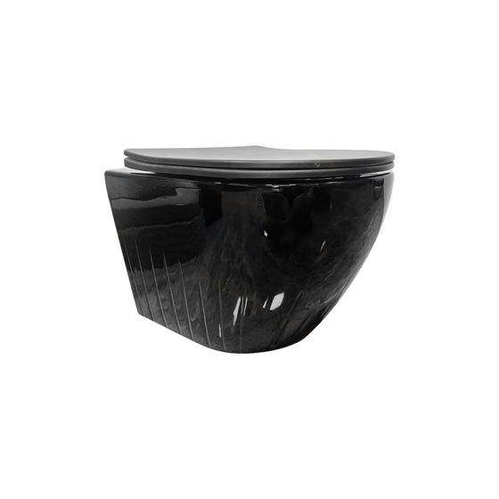 LT-WHT4049-CG-BL black wall-hung-toilets