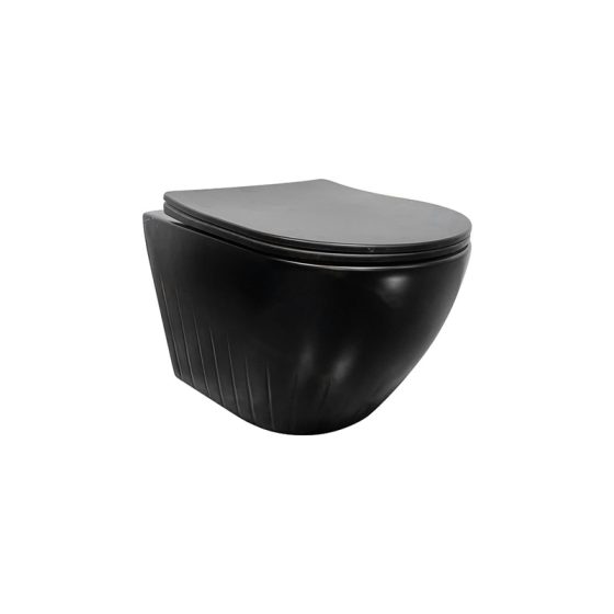 LT-WHT4049-M-BL black wall-hung-toilets