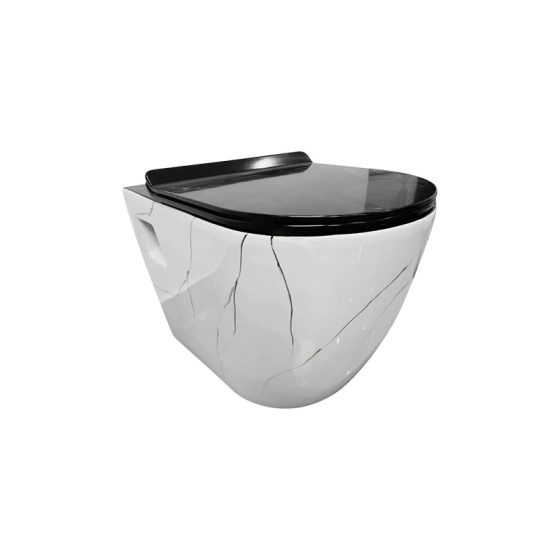 LT-WHT4054-CS-W1 patterned wall-hung-toilets