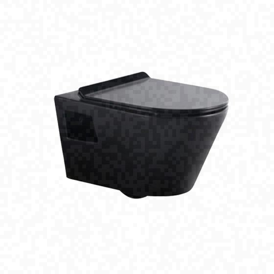 LT-WHT4074-M-BL black wall-hung-toilets