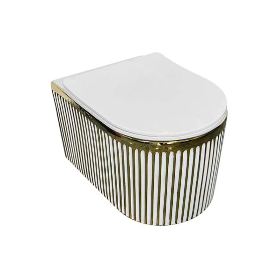 LT-WHT4078-GI-GDW gold wall-hung-toilets