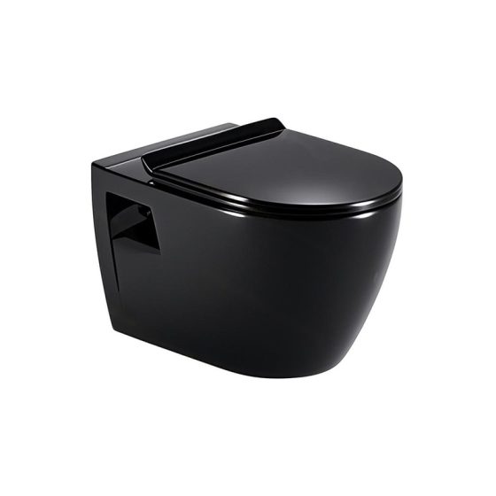 LT-WHT4081-CG-BL black wall-hung-toilets