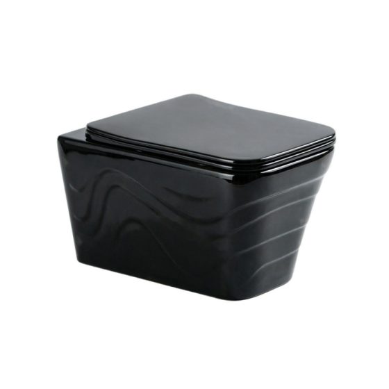 LT-WHT4101-CG-BL black wall-hung-toilets