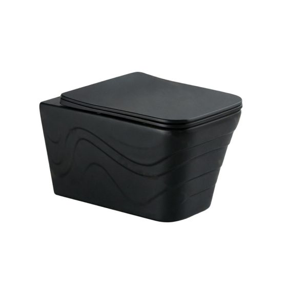 LT-WHT4101-M-BL black wall-hung-toilets