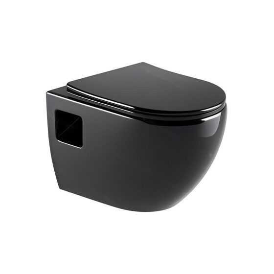 LT-WHT471-CG-BL black wall-hung-toilets
